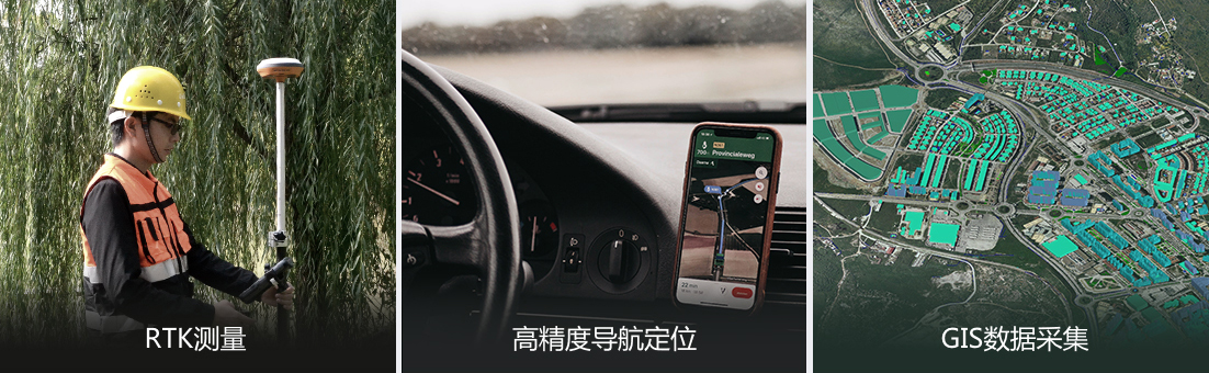 適用于RTK測(cè)量、高精度導(dǎo)航定位、GIS數(shù)據(jù)采集